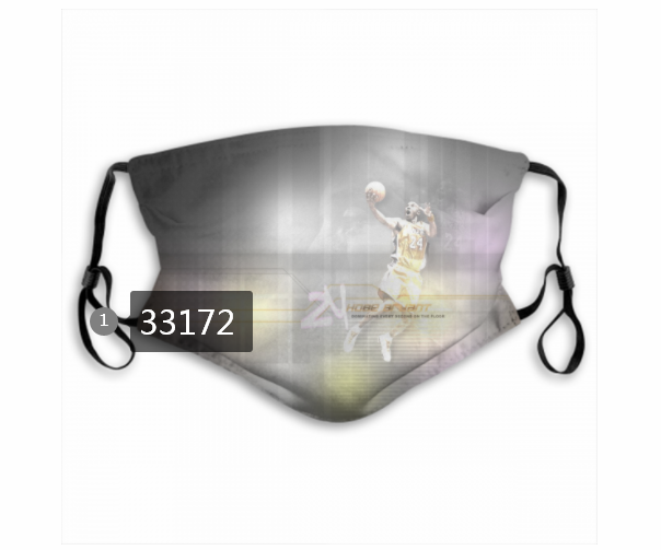 2021 NBA Los Angeles Lakers #24 kobe bryant 33172 Dust mask with filter->nba dust mask->Sports Accessory